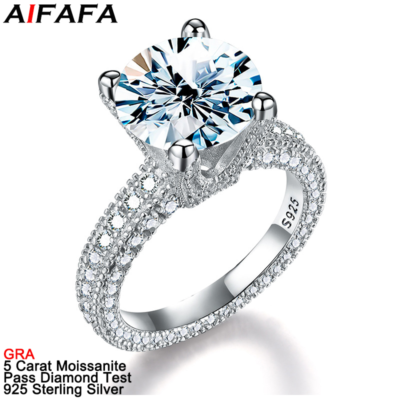 Moissanite Ring - Anelli di diamanti Moissanite reali da