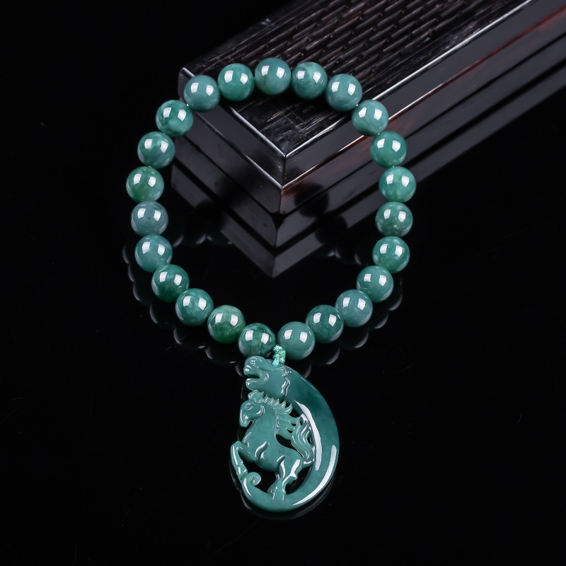 Luxury Gifts Jewelry & Watches Namfleg Mostar - Bracciale in Giada Naturale Blu Acqua