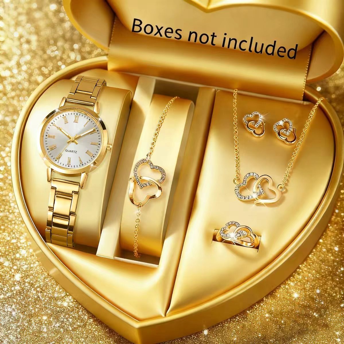 Jewelry Box Watches Bracelets - 6PCS Orologio al quarzo da donna