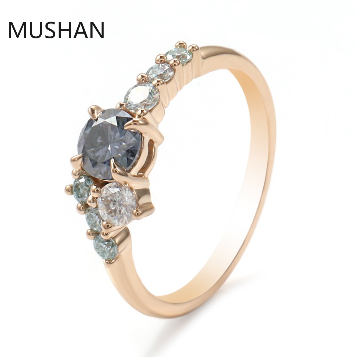 Moissanite Ring - Anello di Lusso Personalizzato MUSHAN in