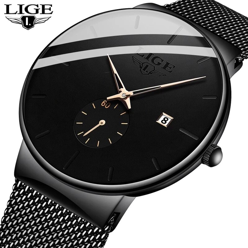 Jewelry Inspired Watches - LIGE Fashion Mens orologi Top Brand