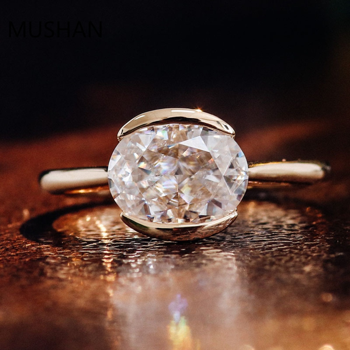Moissanite Ring - Anelli di Lusso Personalizzati MUSHAN in