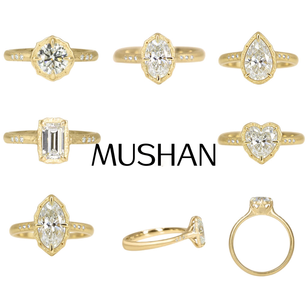 Moissanite Ring - MUSHAN Gioielli Personalizzati, Anello in Argento