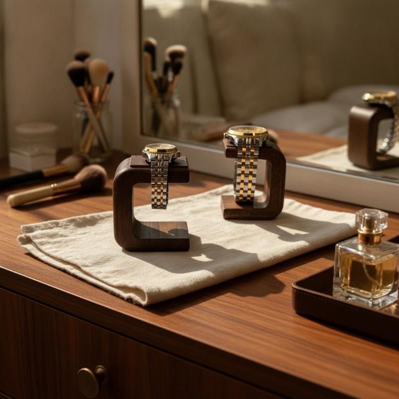 Jewelry Watches & Accessories - Supporto Decorativo in Legno Massello per