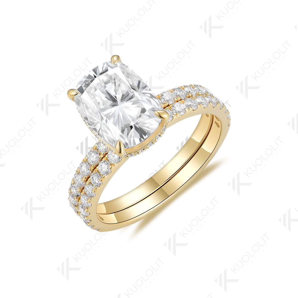 Moissanite Ring - Anello da donna senza marchio con