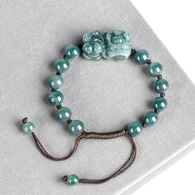 Luxury Gifts Jewelry & Watches Namfleg Mostar - Birmano giadeite Pixiu bracciali Bangle Blue