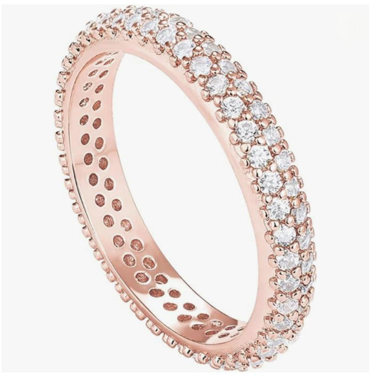Anello in argento 925 placcato - Moissanite Ring recensione e prezzo