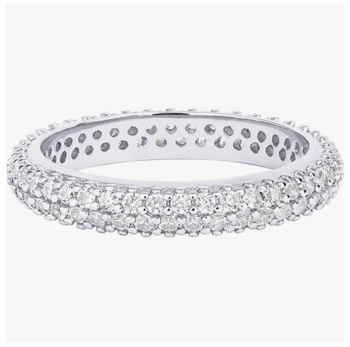 Anello in argento 925 placcato - Moissanite Ring recensione e prezzo