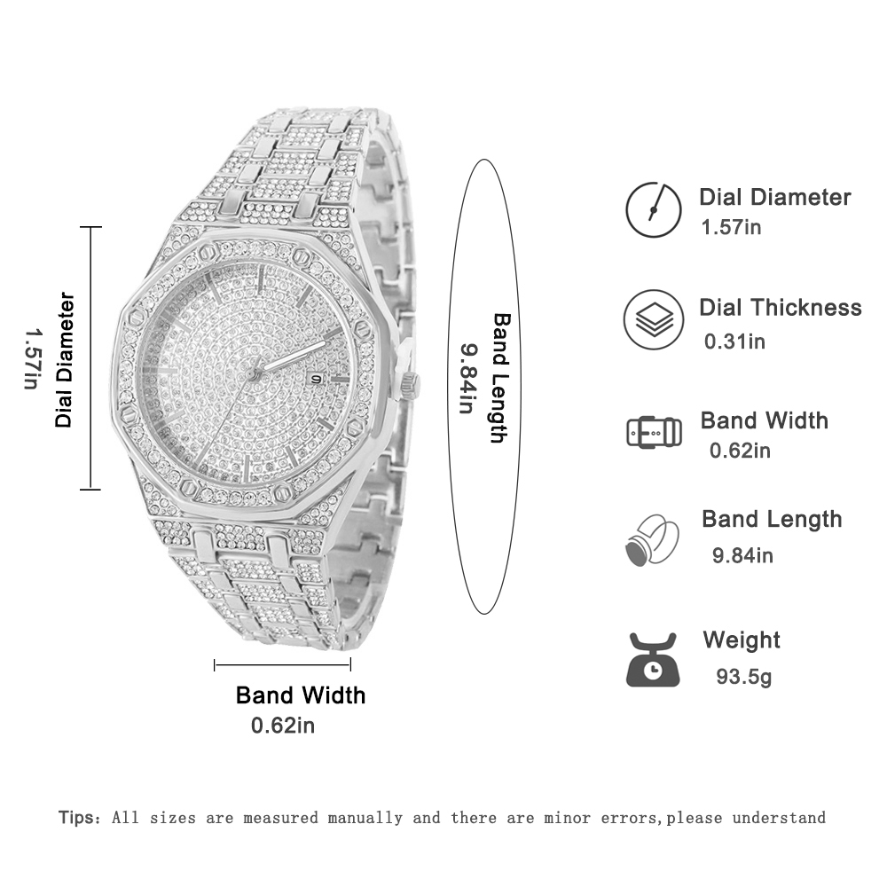 Orologio Iced Out per Uomo, Or - Jewelry Diamond Watches recensione e prezzo