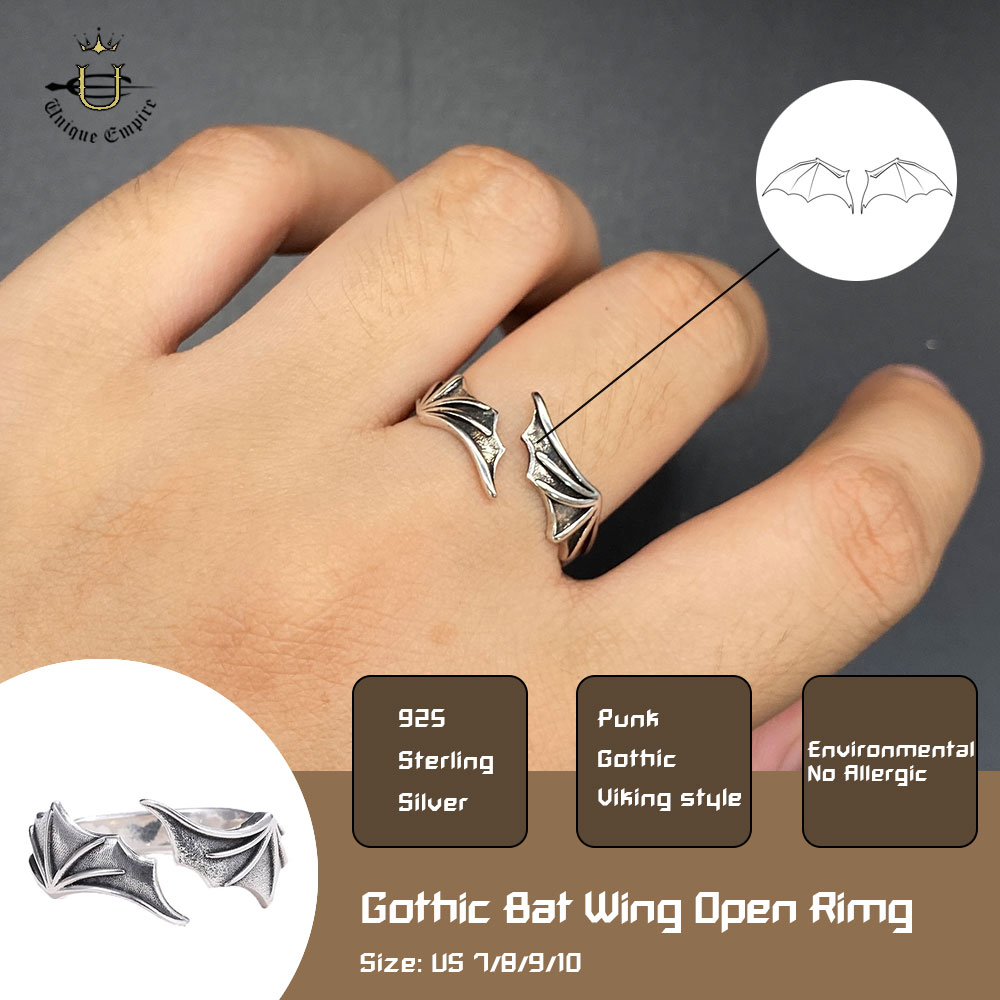 Anello Gotico con Ali di Pipis - Gothic Skull Ring recensione e prezzo