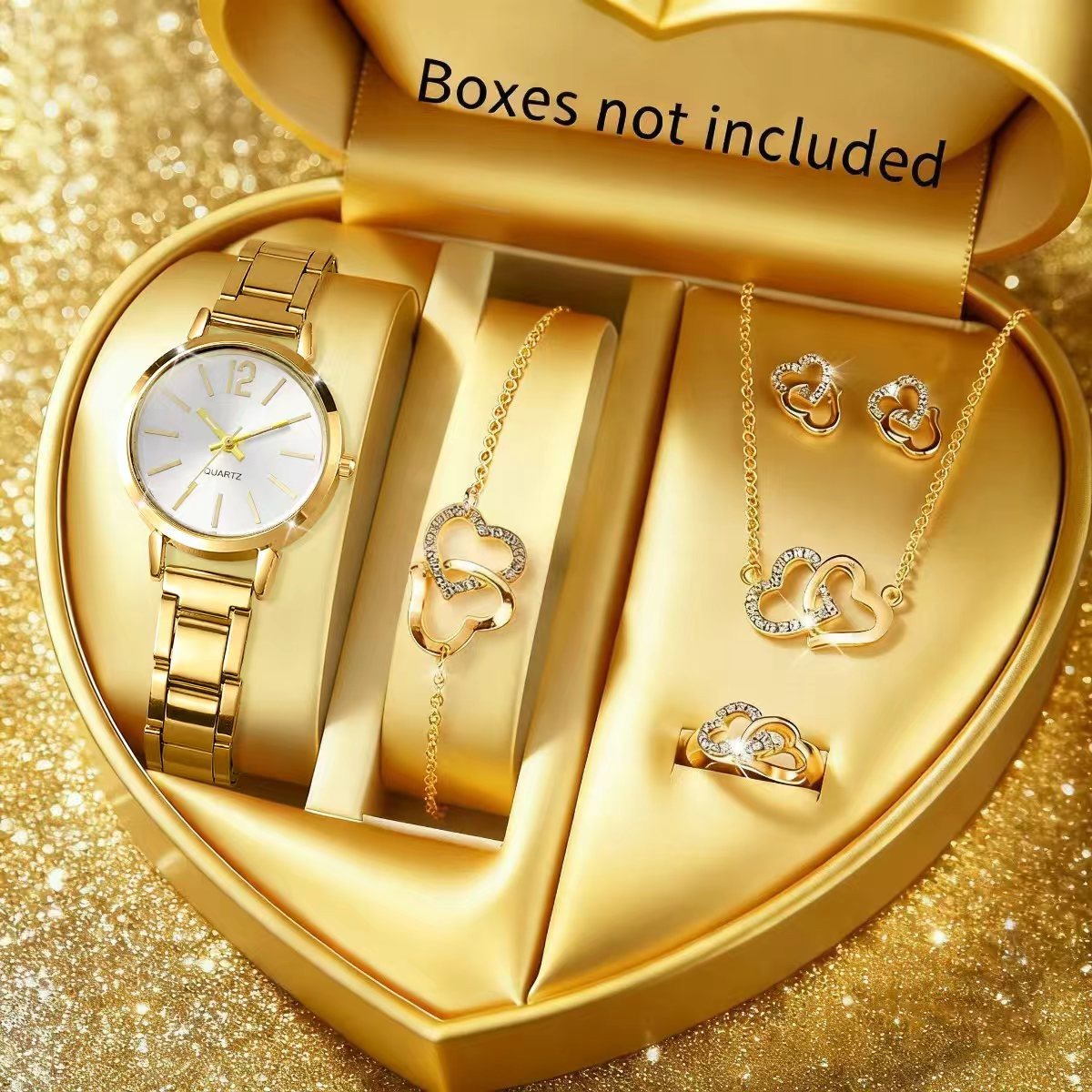 6PCS Orologio al quarzo da don - Jewelry Box Watches Bracelets recensione e prezzo