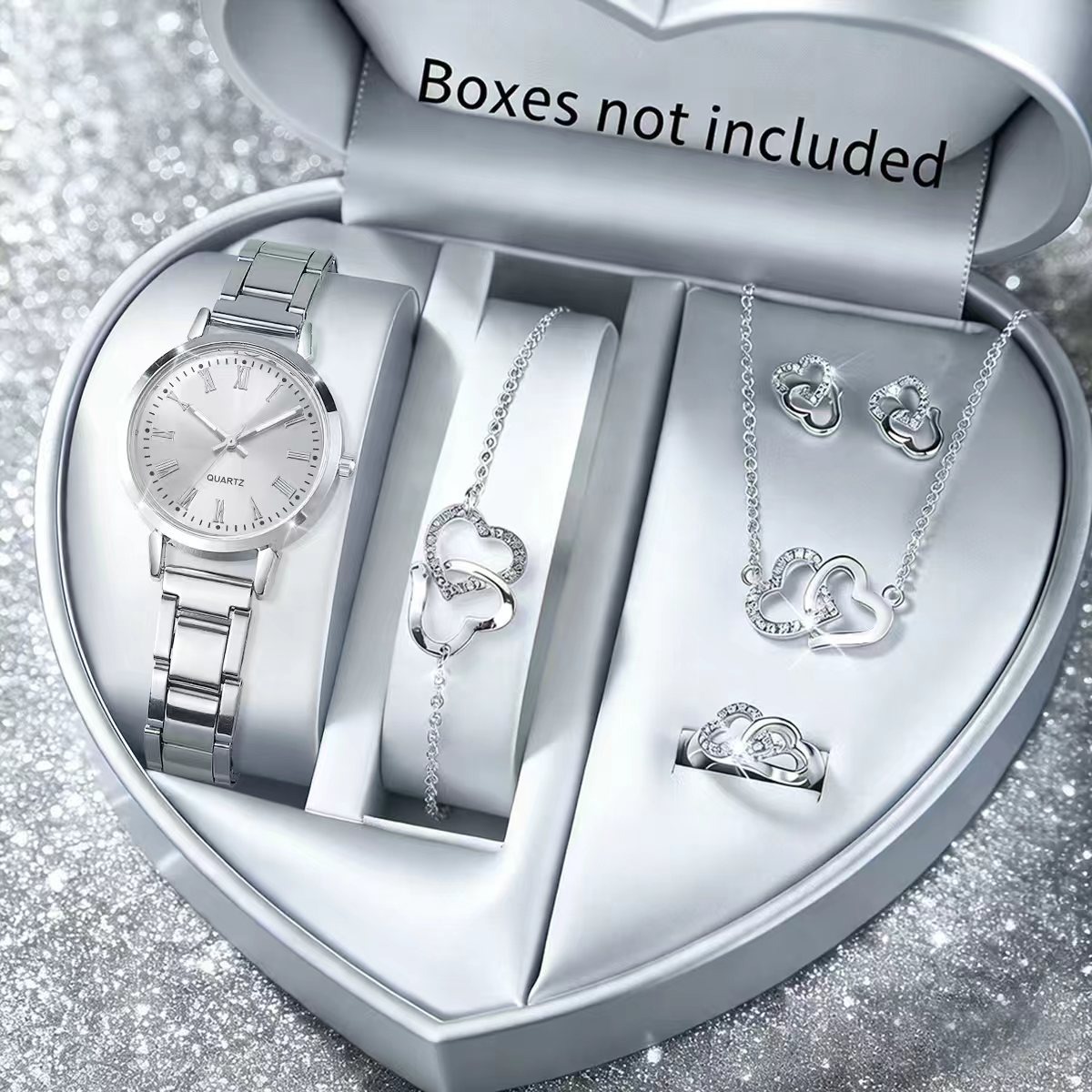 6PCS Orologio al quarzo da don - Jewelry Box Watches Bracelets recensione e prezzo