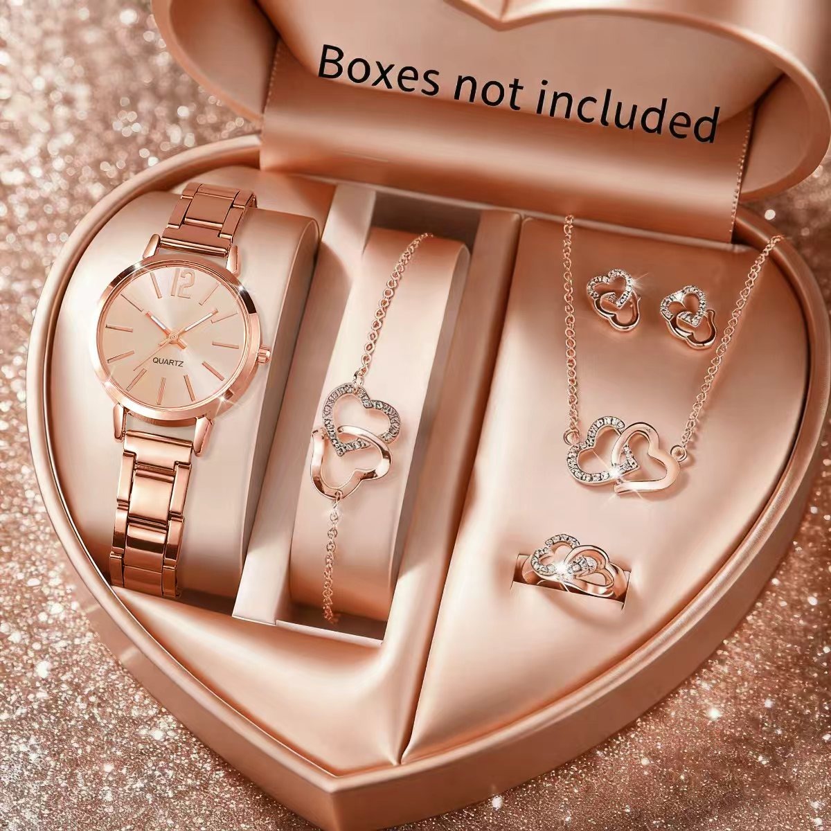 6PCS Orologio al quarzo da don - Jewelry Box Watches Bracelets recensione e prezzo