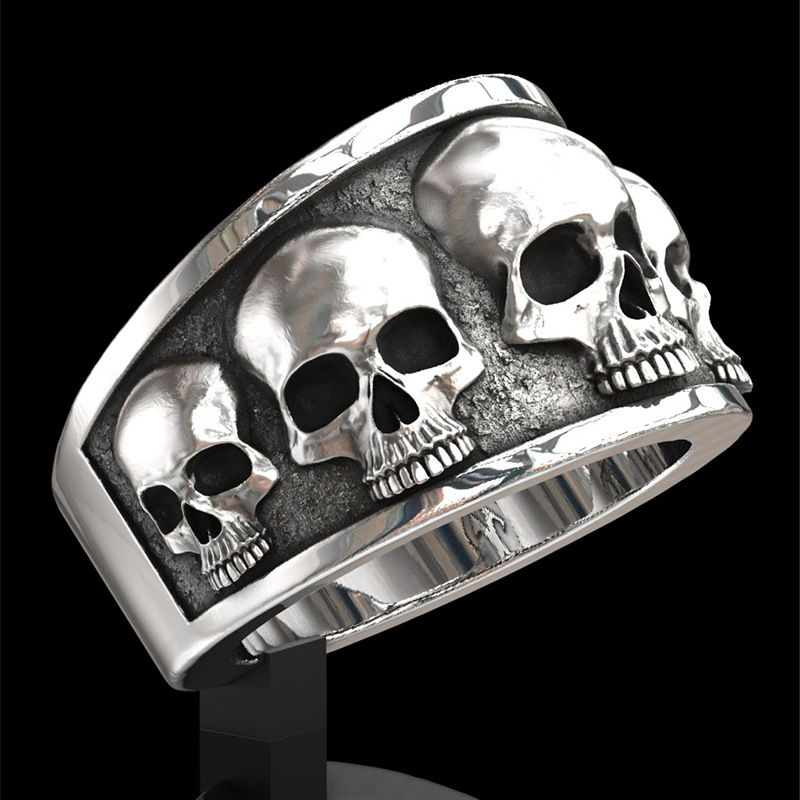 Nuovo Anello Punk a Teschio in - Gothic Skull Ring recensione e prezzo