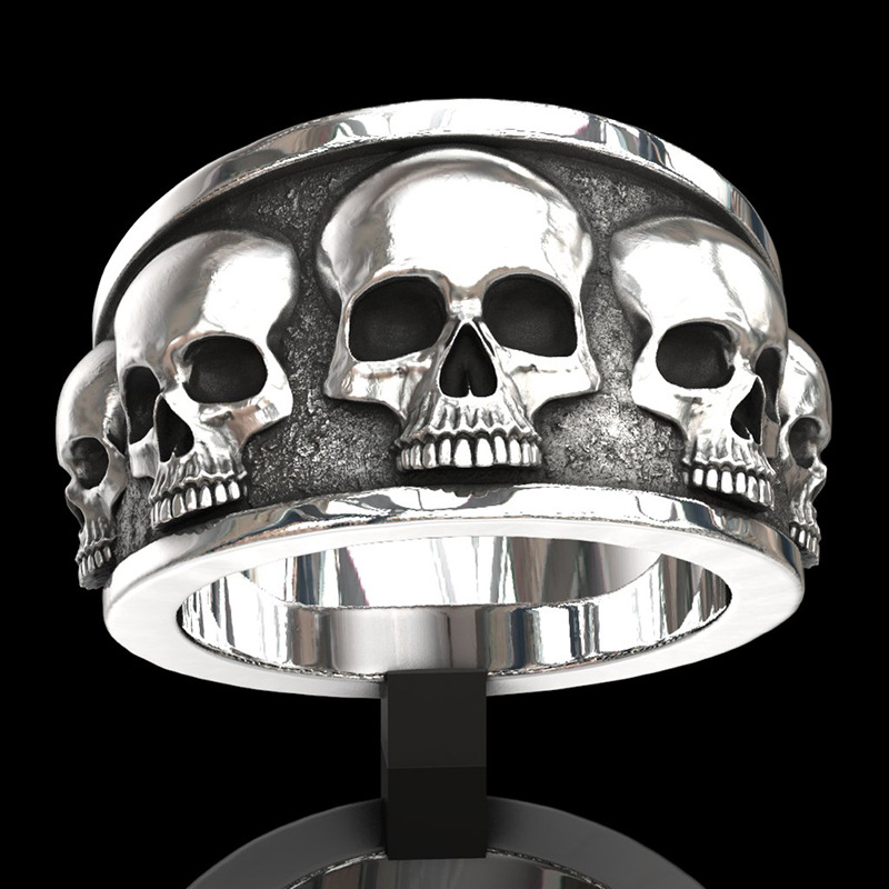 Nuovo Anello Punk a Teschio in - Gothic Skull Ring recensione e prezzo