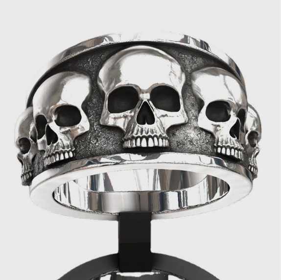 Nuovo Anello Punk a Teschio in - Gothic Skull Ring recensione e prezzo