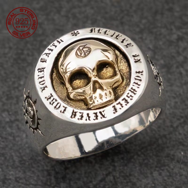 Anello con teschio per uomo e  - Gothic Skull Ring recensione e prezzo