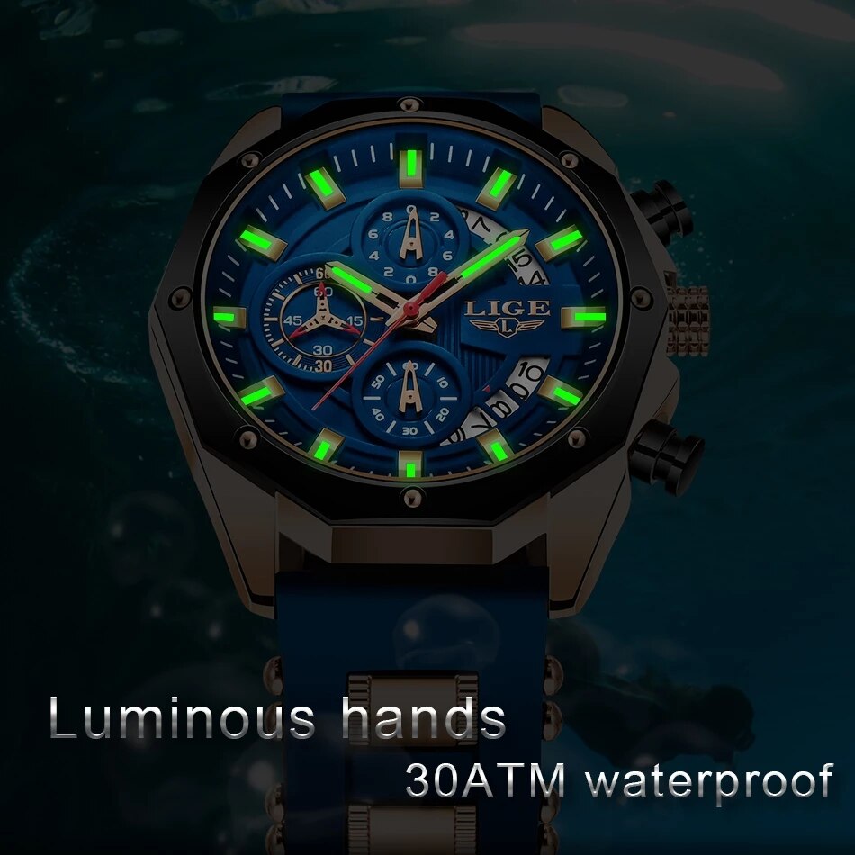LIGE Moda Uomo Orologi Top Bra - Jewelry Inspired Watches recensione e prezzo