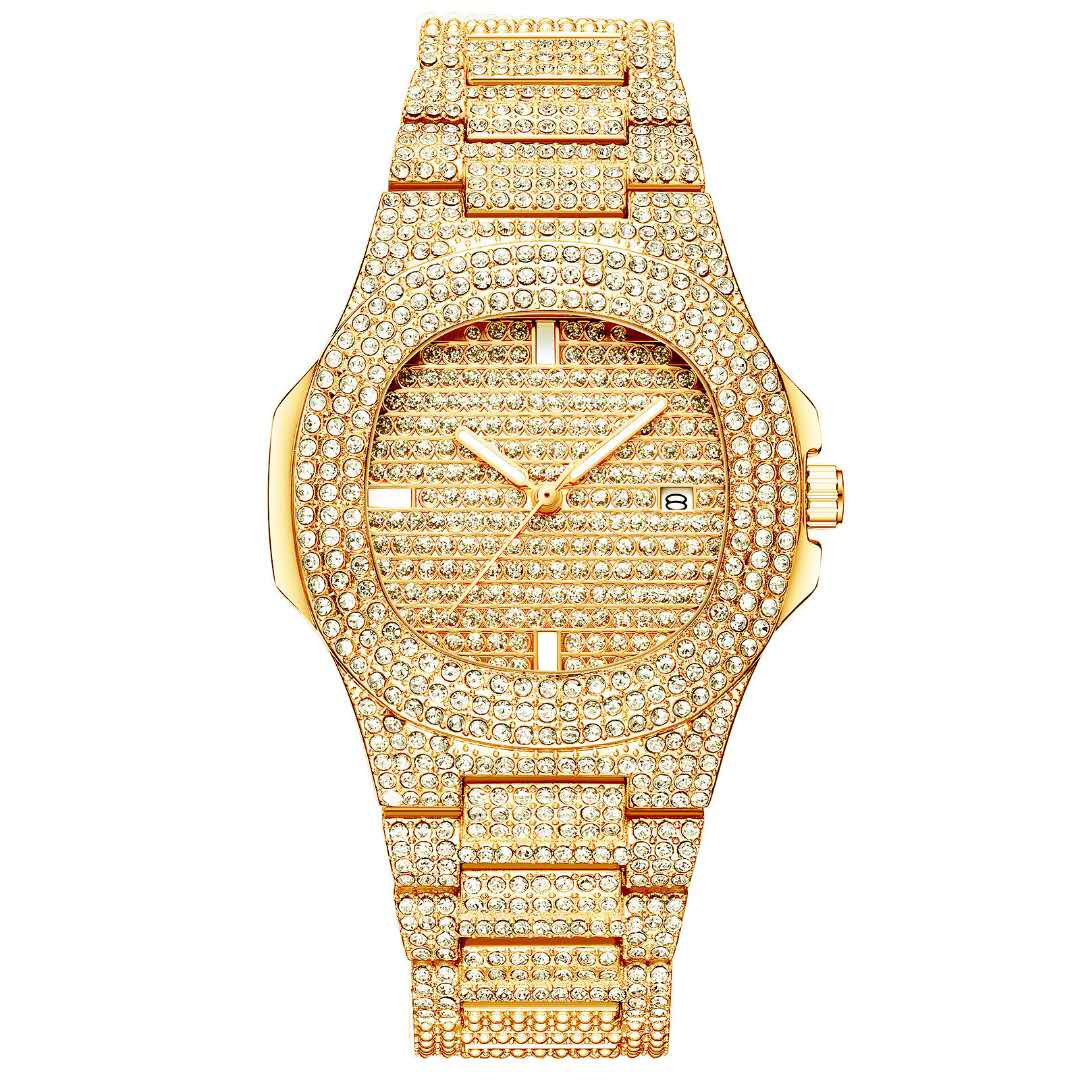 1pc popolare hip hop pieno di  - Jewelry Diamond Watches recensione e prezzo