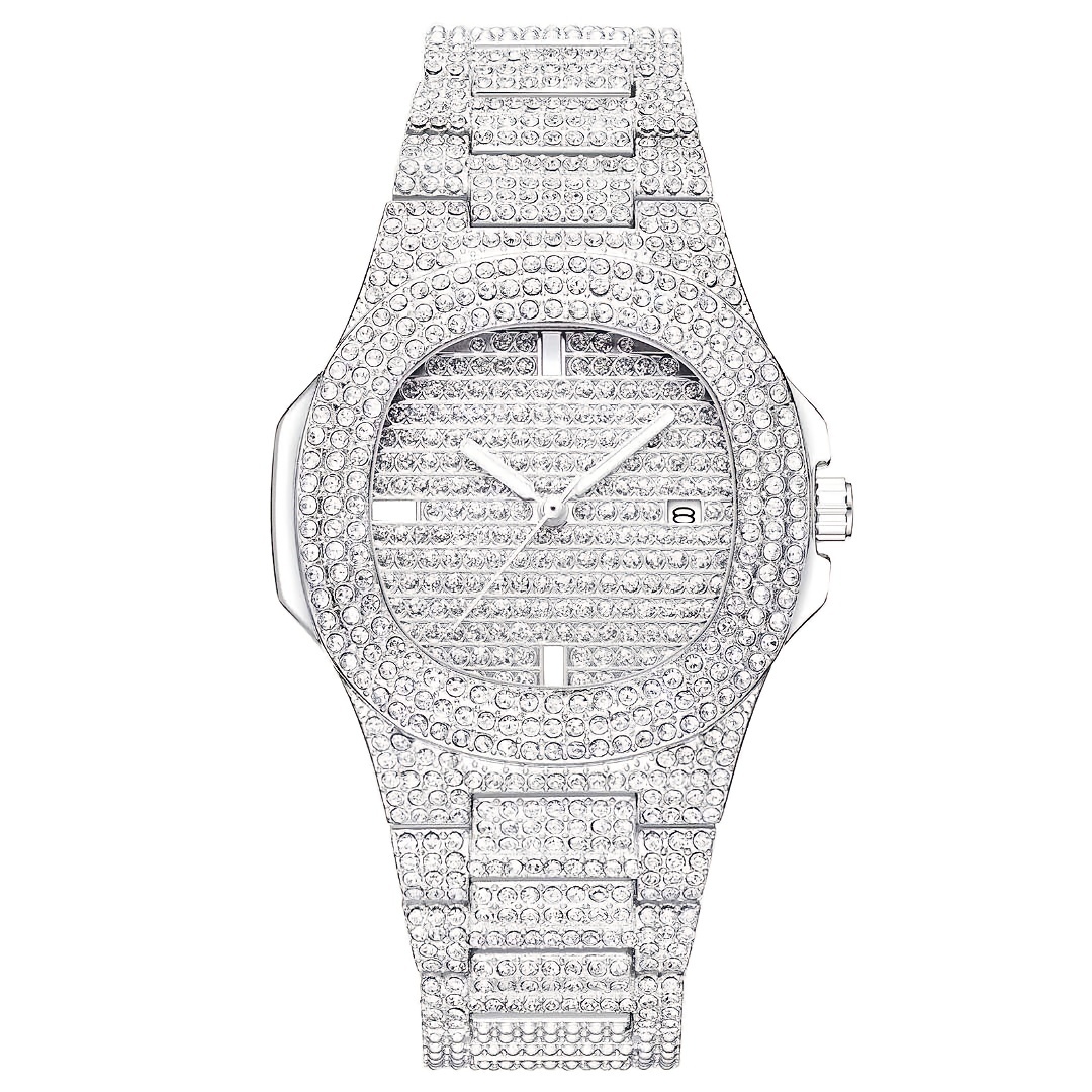 1pc popolare hip hop pieno di  - Jewelry Diamond Watches recensione e prezzo