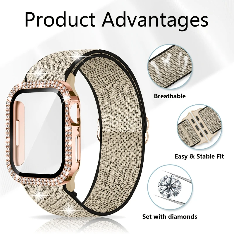 Fascia + Custodia per Apple Wa - Jewelry Smart Watches recensione e prezzo