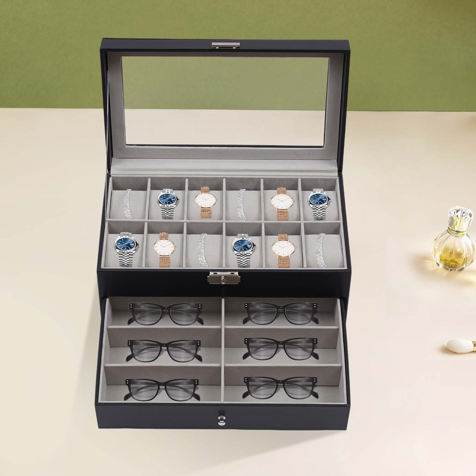 Scatola portaoggetti da tavolo - Jewelry Box Watches Bracelets recensione e prezzo