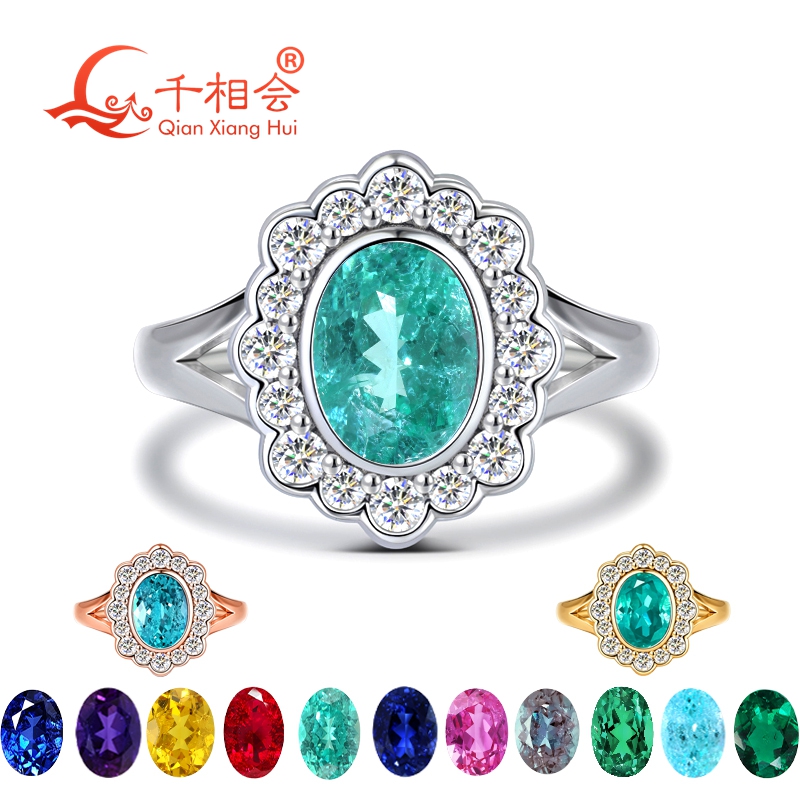 Anello Halo con Tormalina Para - Moissanite Ring recensione e prezzo